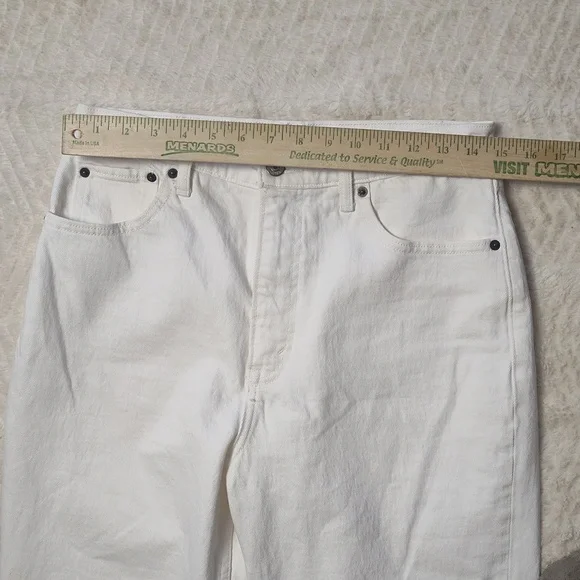 Ambercrombie And Fitch Ultra High Rise Kick Flare Women's White Jeans Size 29/8 - Picture 4 of 11